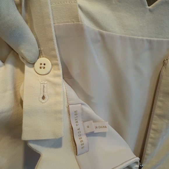 Rebecca Taylor Cream Scalloped Jumpsuit - Picture 6 of 12